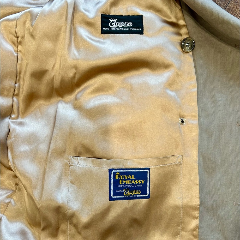 Men's Gold Trench Coat